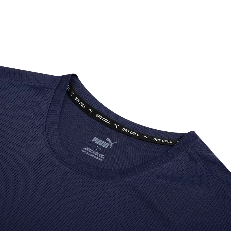 Puma hommes vêtements de sport course Fitness demi-manches respirant tenue décontracté col rond haut T-Shirt 520759-06