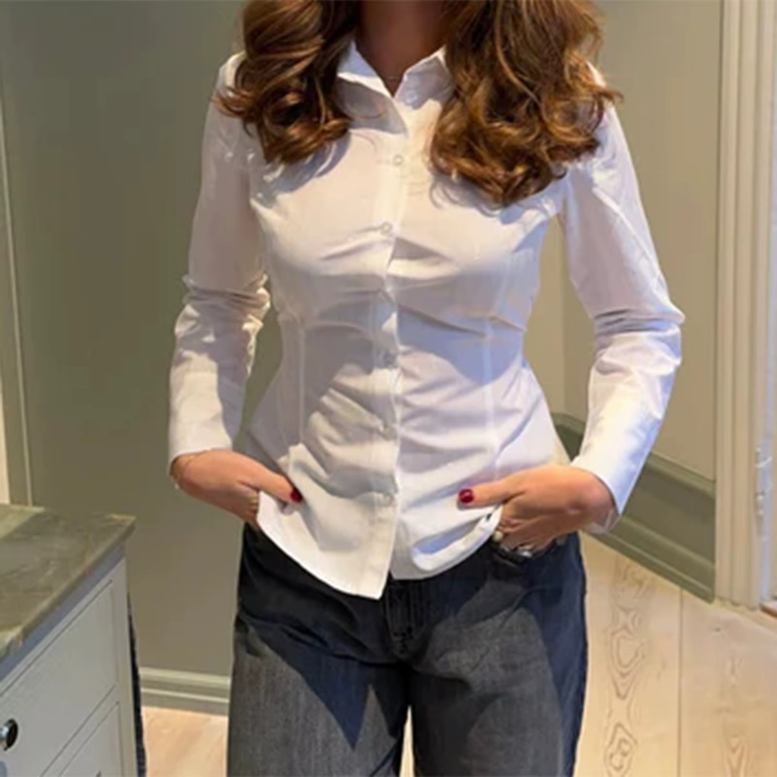 Hirigin – chemise rayée boutonnée pour femmes