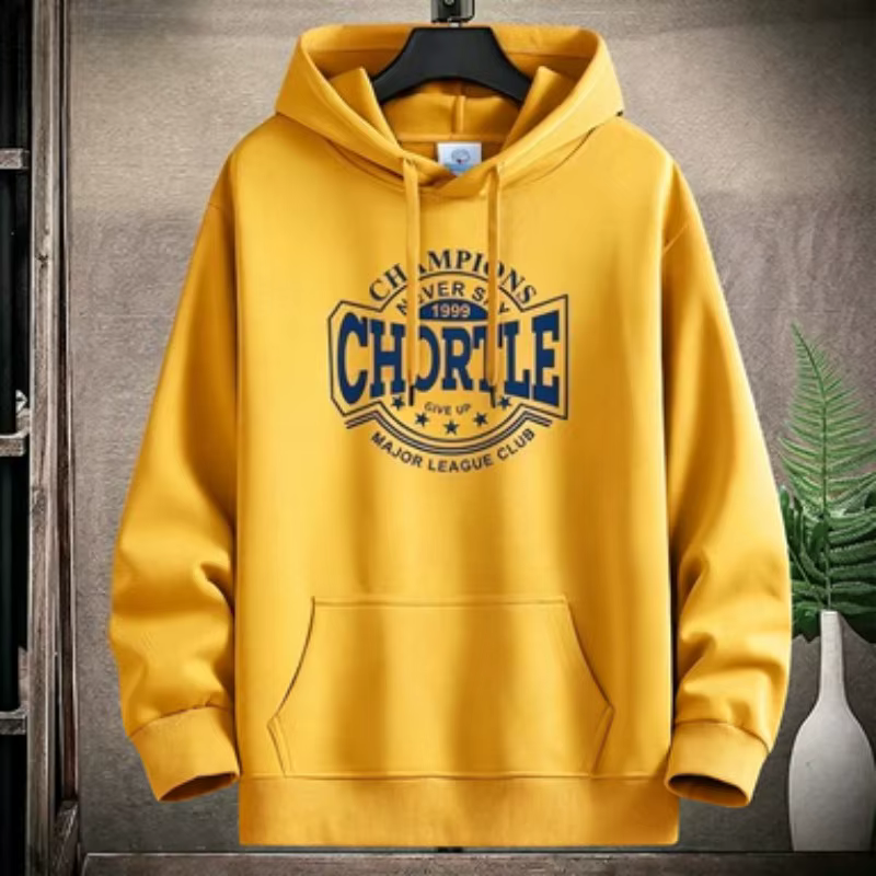 Sweat-shirt à capuche pour homme - Nouveau style printemps/été - Haut décontracté - Hoodie en pur coton - Coupe ample et confortable - Design unique