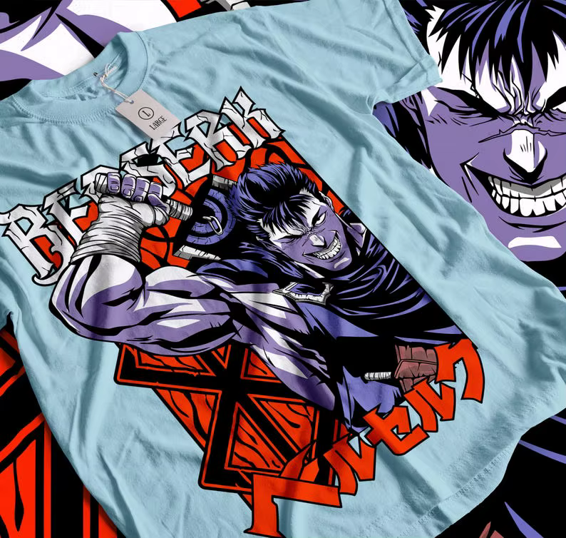 T-shirt manga Berserk, armure Berserker