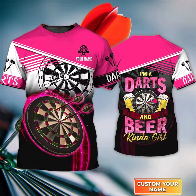 T-shirt de joueur de fléchettes pour hommes