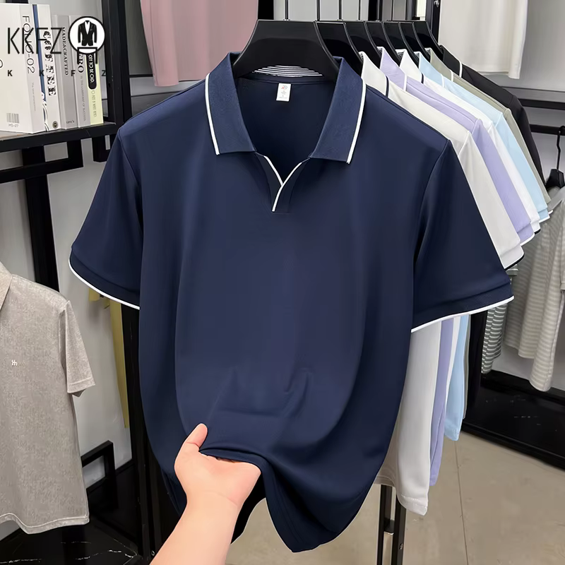 Polo à revers infroissable pour homme
