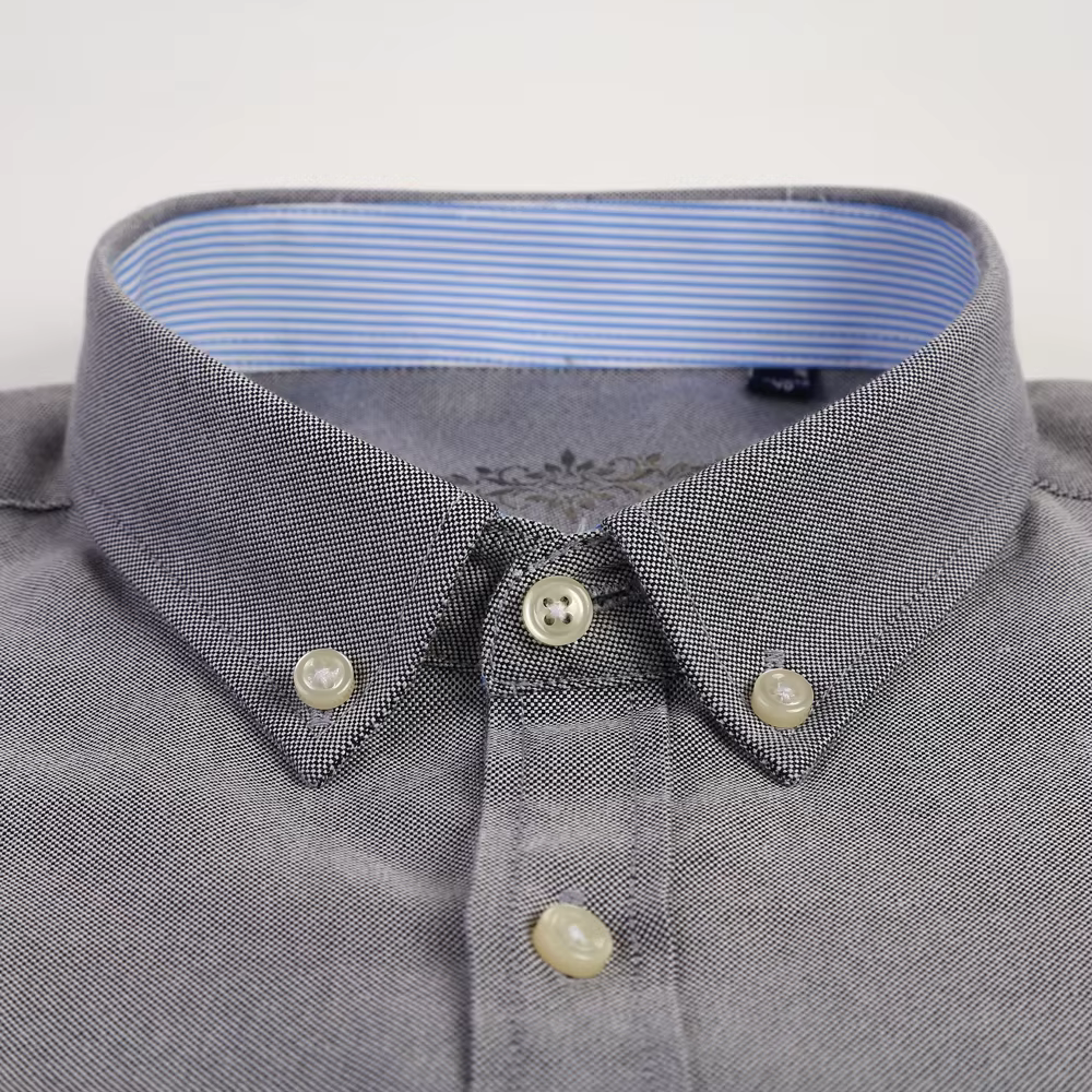 Chemise de travail Oxford à manches longues pour hommes