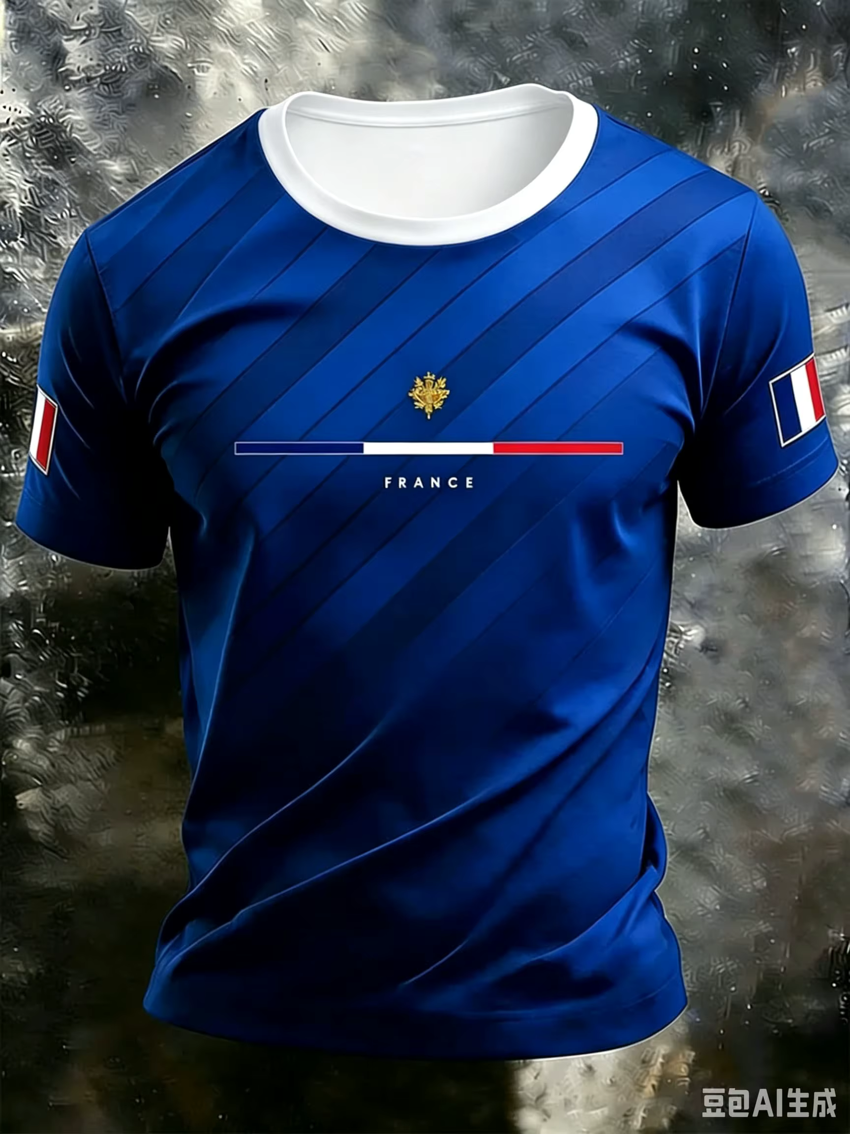 T-shirt de supporter de football France à manches courtes, respirant, séchage rapide, style streetwear décontracté, chemise de football tendance pour homme, nouveauté 2026