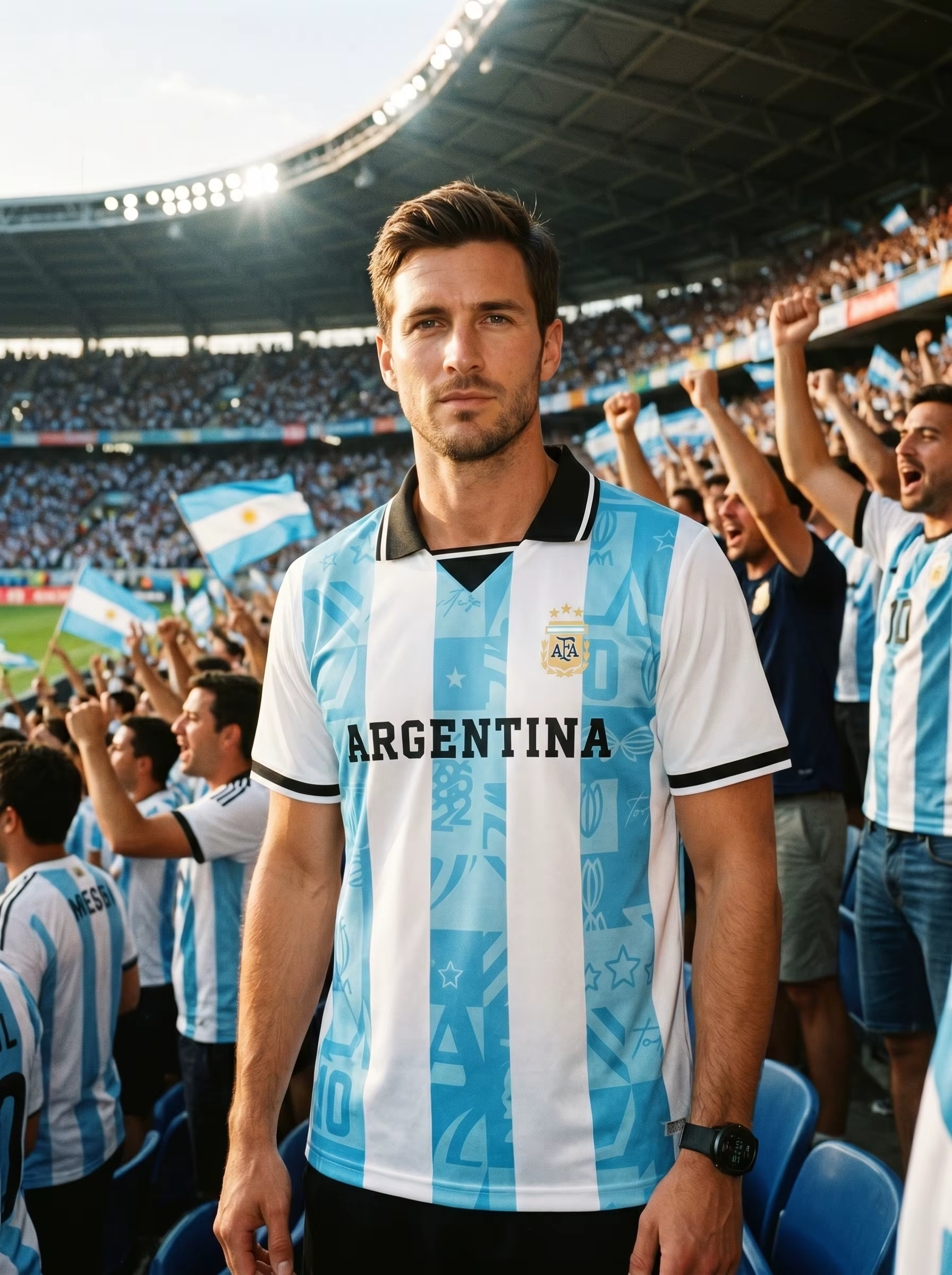 Polo officiel de l'équipe nationale d'Argentine AFA