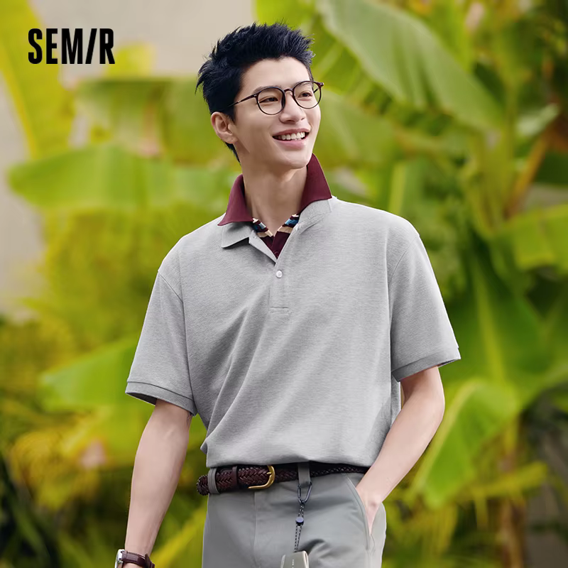 Semir Polo hommes séchage rapide refroidissement couleur unie 2025 été nouveau décontracté à manches courtes bureau banlieue haut