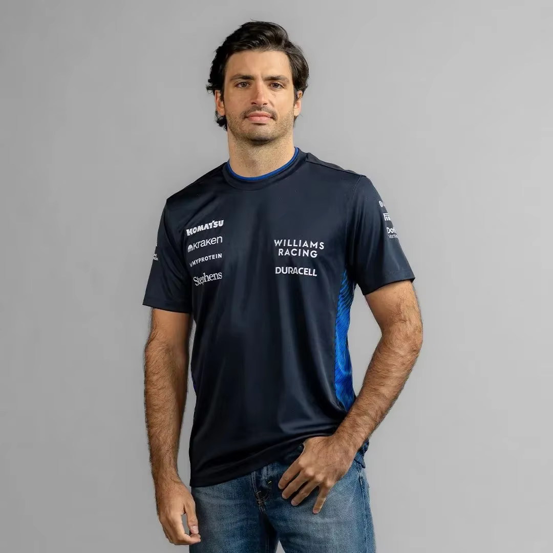 2025 nouveau T-shirt de course F1 Williams chemise de ventilateur Sports de plein air séchage rapide haut de cyclisme