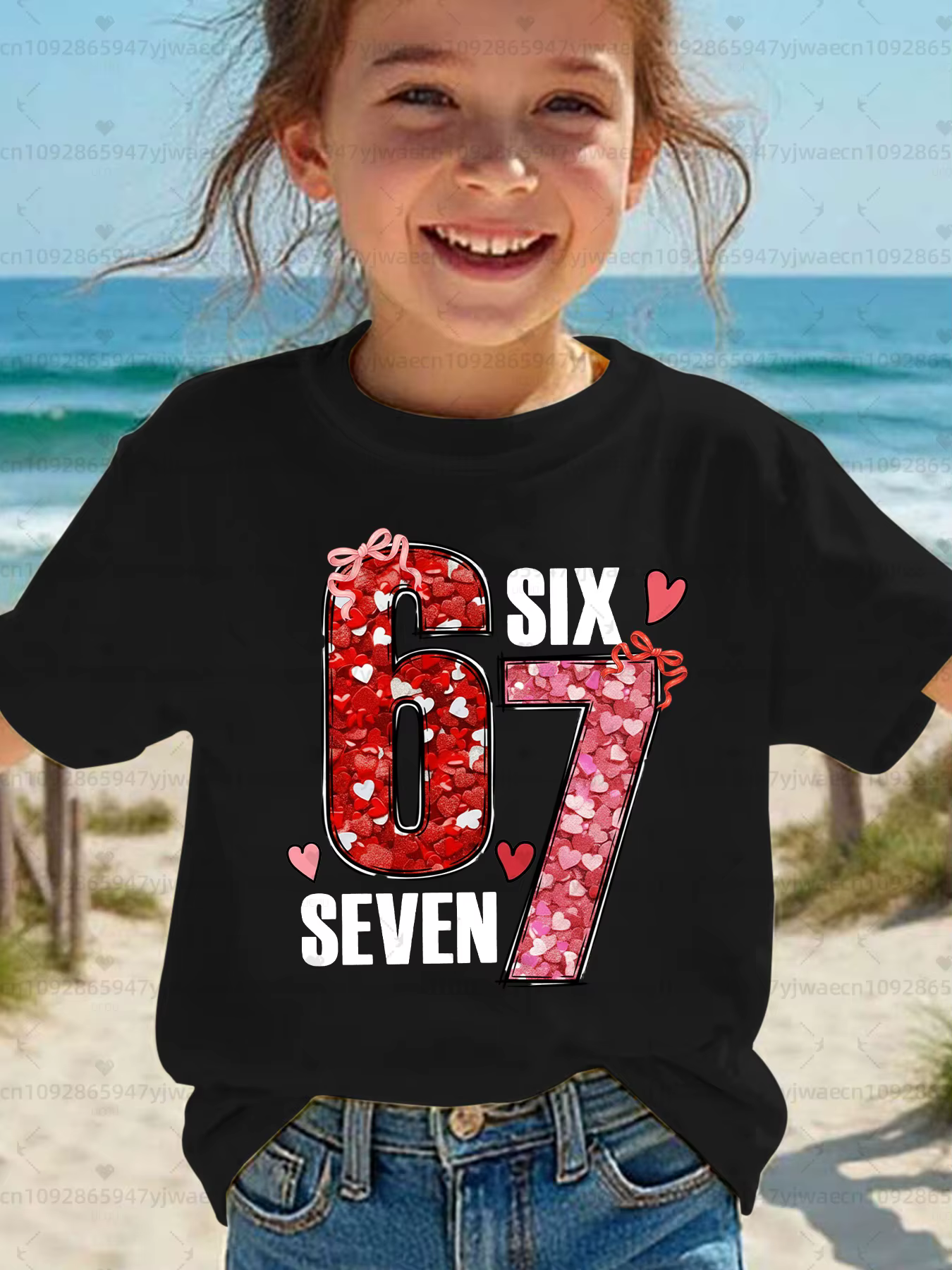 T-shirt Meme 67 pour enfants