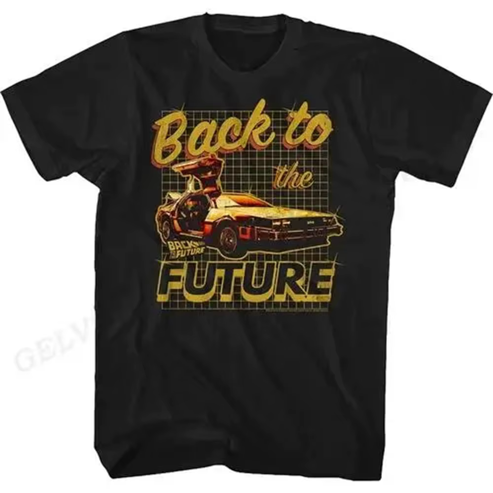 Retour vers le futur t-shirt imprimé graphique hommes femmes mode Hip Hop Streetwear à manches courtes grande taille