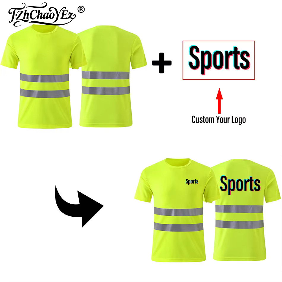 T-shirt à manches courtes personnalisable avec logo