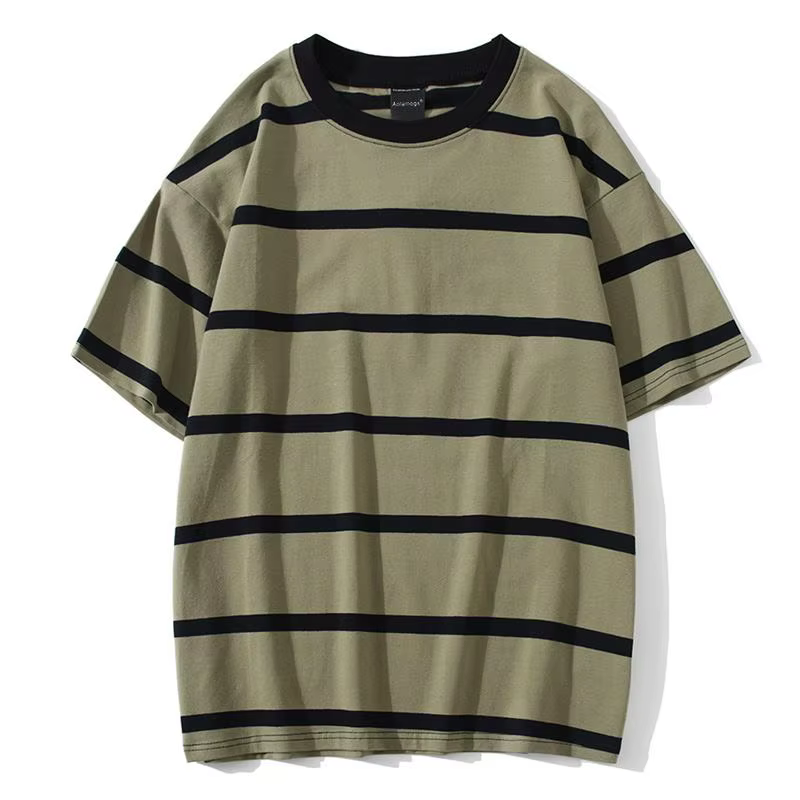 Mew hommes t-shirt couleur bloc impression 3 couleurs en option t-shirts Simple haute rue basique tout Match Cargo hauts