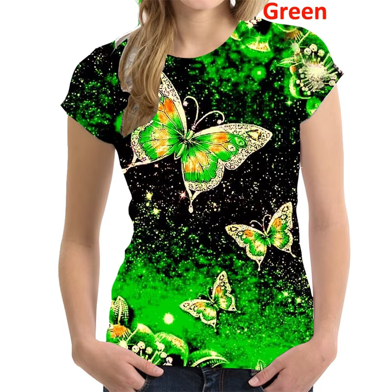T-shirt manches courtes col rond femme
