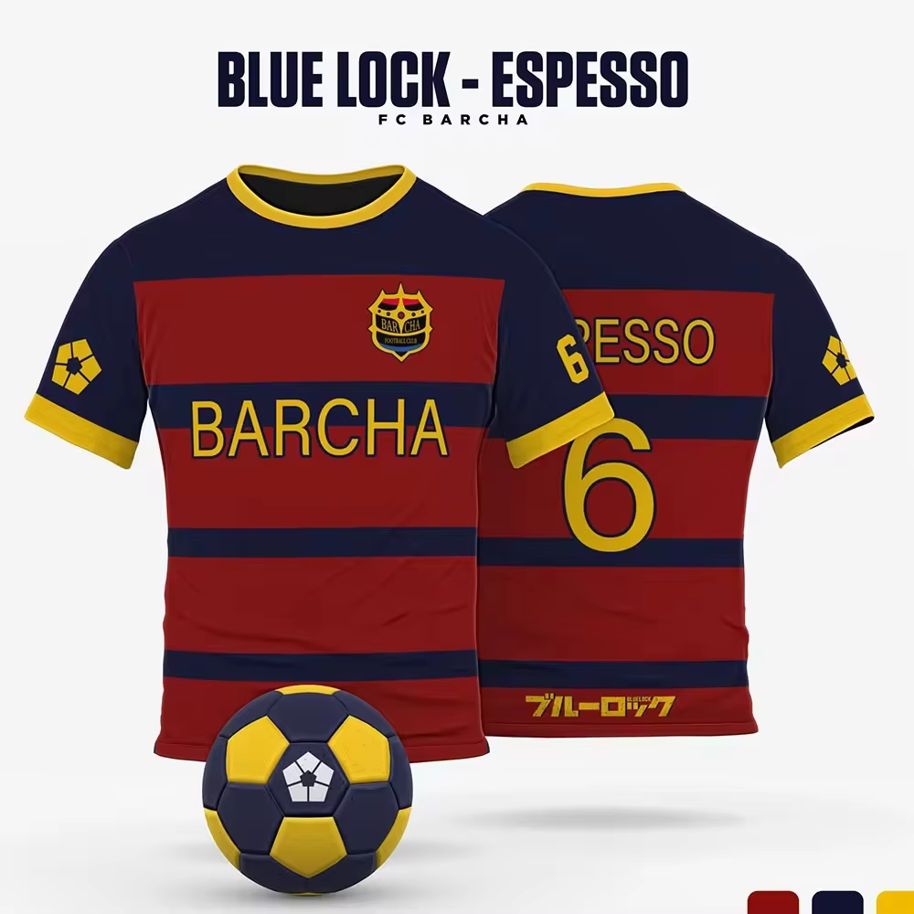 Maillot de football Isagi Yoichi de l'anime japonais Blue Lock