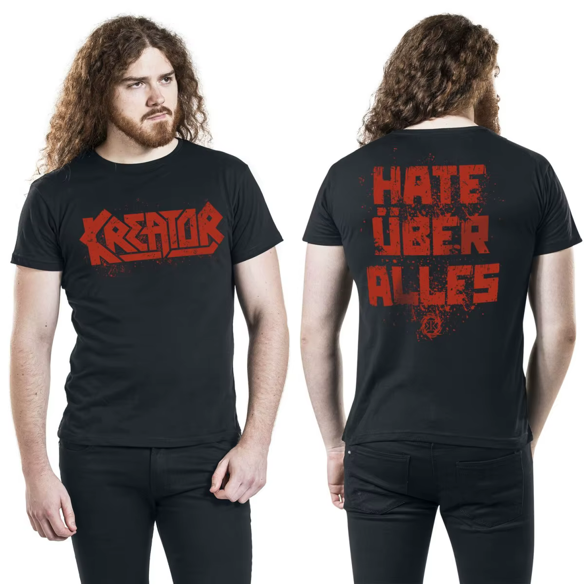 Nouveau T-shirt en coton graphique Kreator unisexe