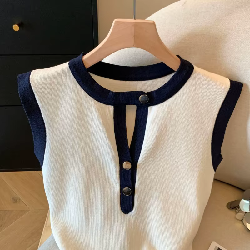 T-shirt sans manches élégant pour femme