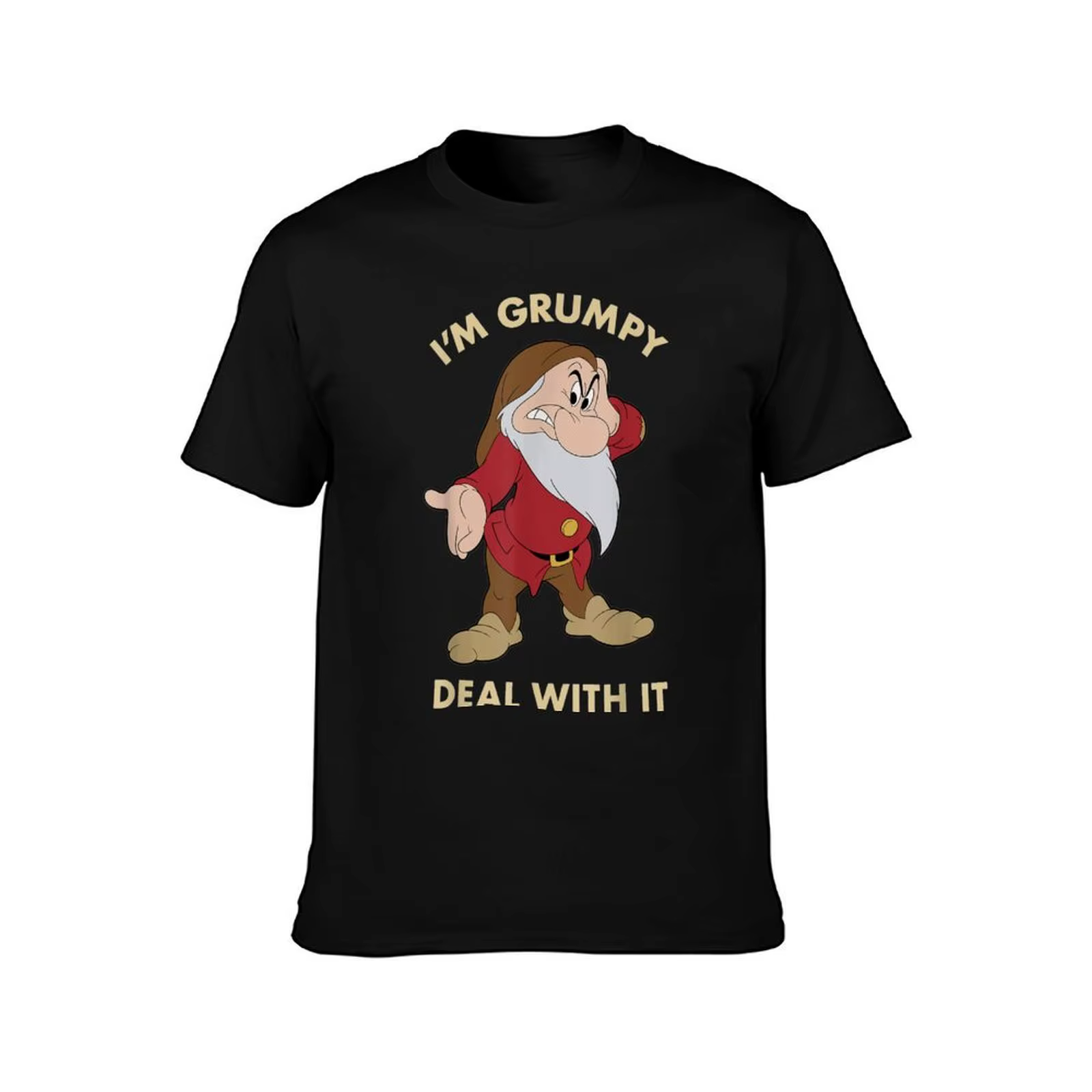 Je suis Grumpy Deal With It T-Shirt t-shirts pour homme graphique vintage