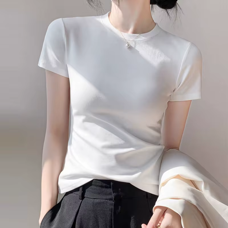T-shirt en coton personnalisé pour femme