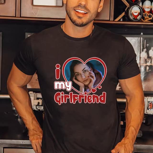 T-shirt personnalisé I Love My Girlfriend