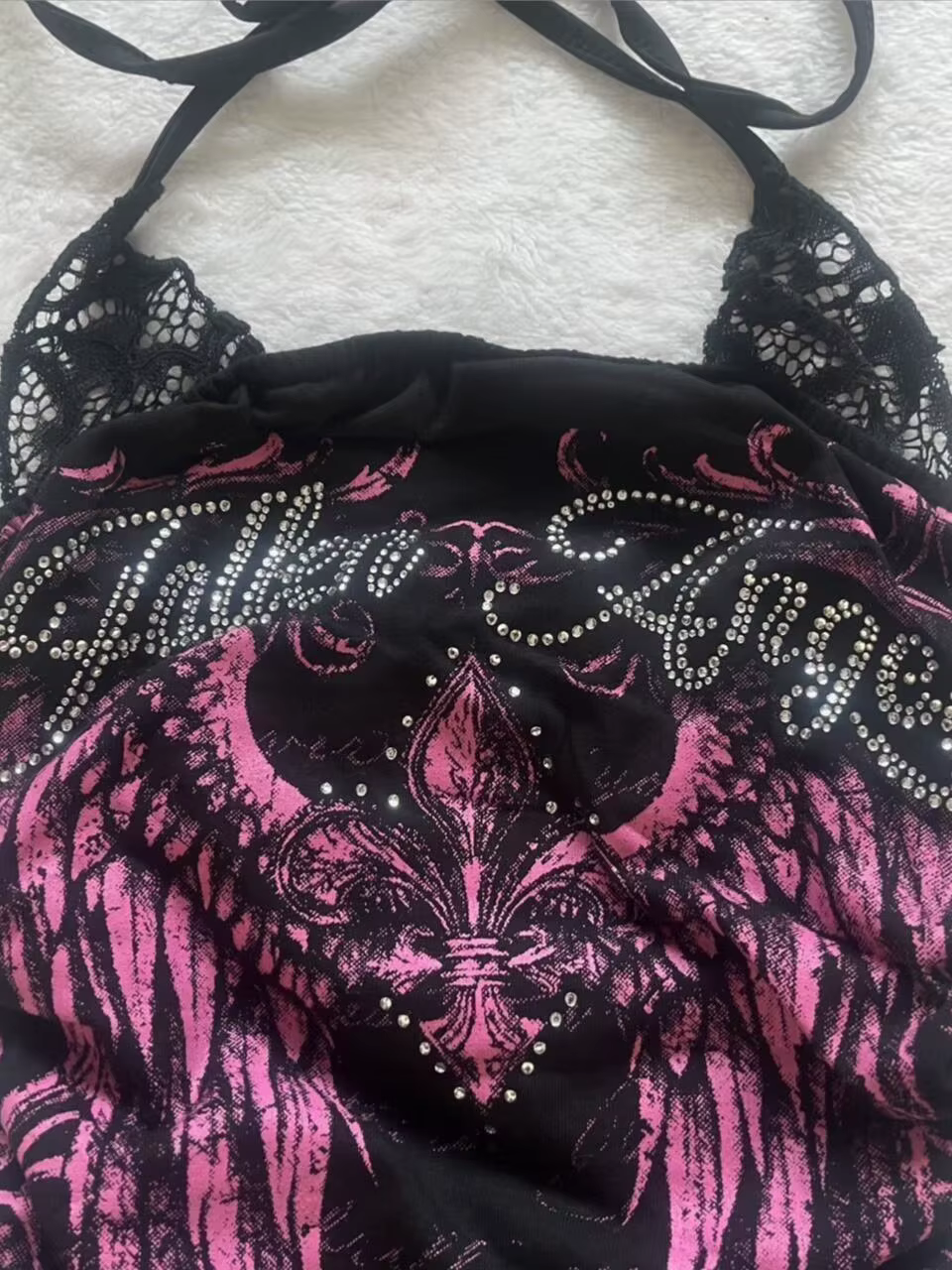 Crop top grunge pour femme