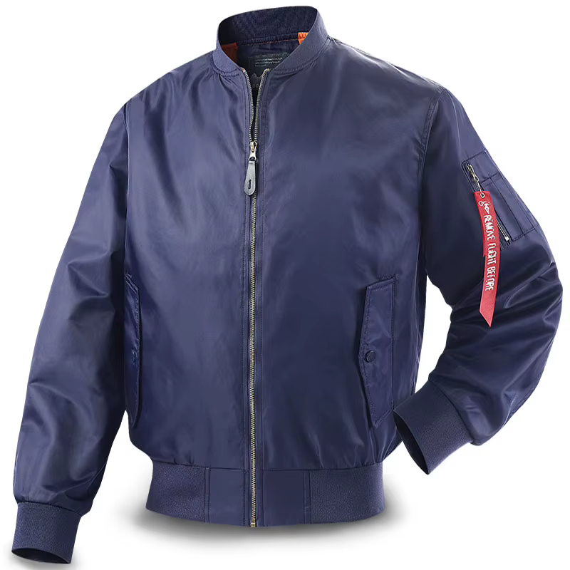 Veste pour hommes, nouvelle collection printemps-automne, veste de couleur unie, veste de pilote, manteau décontracté, manteaux d'affaires pour hommes, taille S-3XL