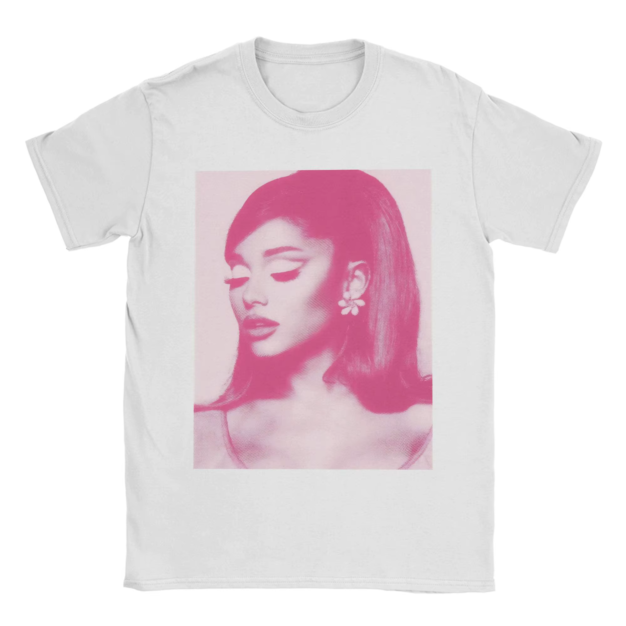 T-shirt de couple Ariana Grande Pink Positions, T-shirts Hippie, T-shirt de plage Y2K, vêtements amusants en pur coton, cadeau