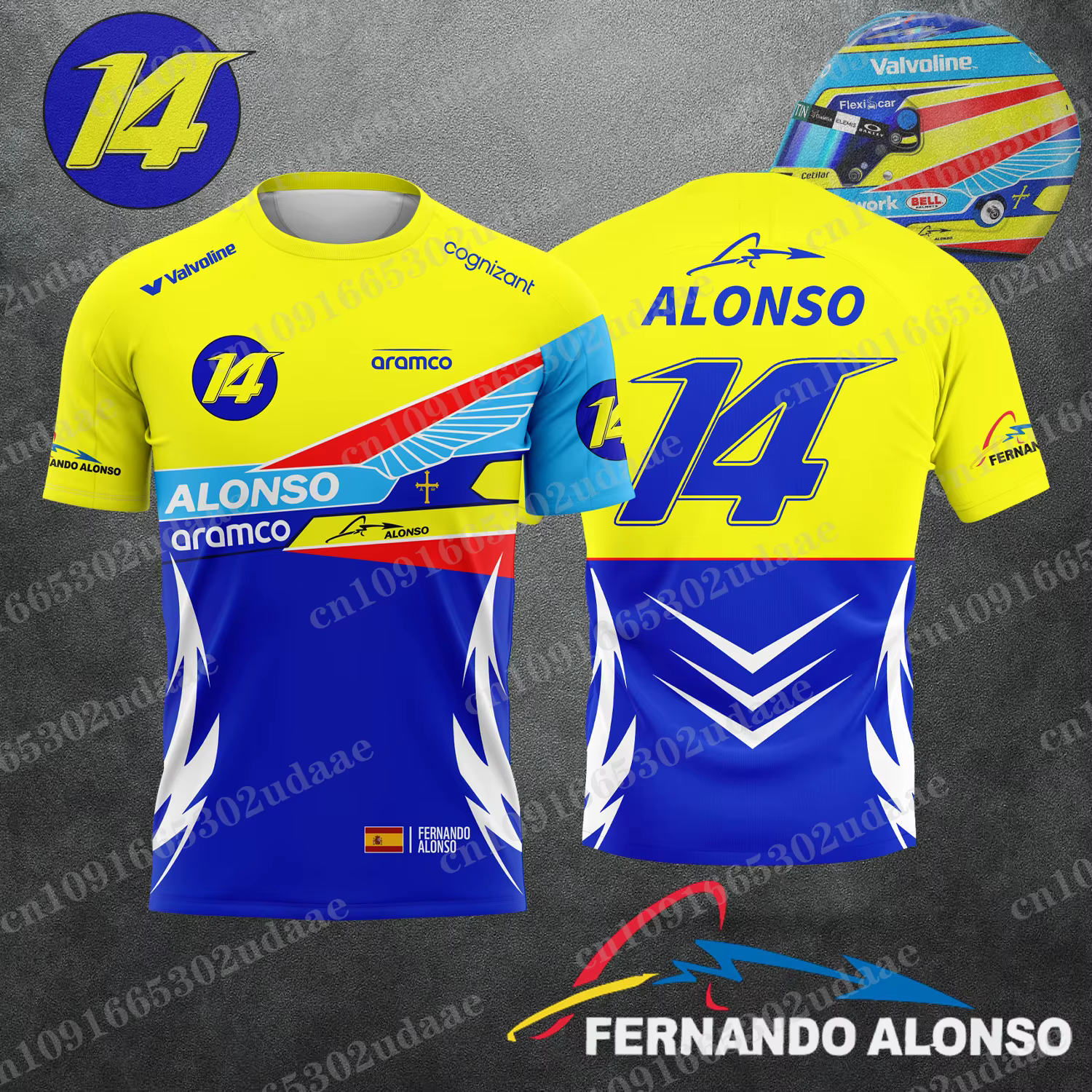 Nouvelle voiture de course 2026 # T-shirt pour fan de Fernando Alonso