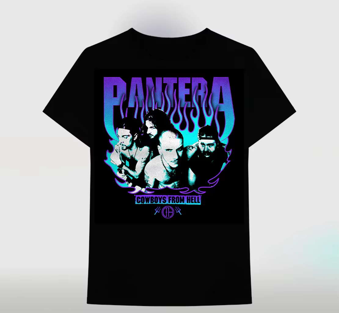 T-shirt Pantera Vulgar Display of Power Band 100% coton, t-shirt graphique pour hommes et femmes, streetwear d'été