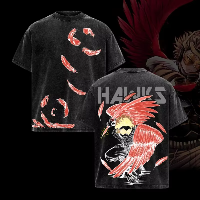 T-shirt Anime My Hero Academia Hawks