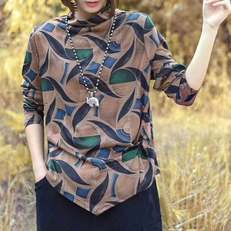 T-shirt imprimé floral pour femmes