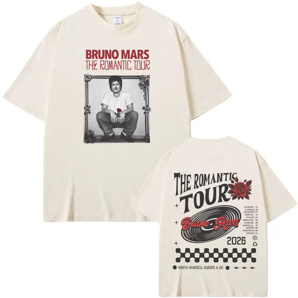 T-shirt Bruno Mars The Romantic Tour