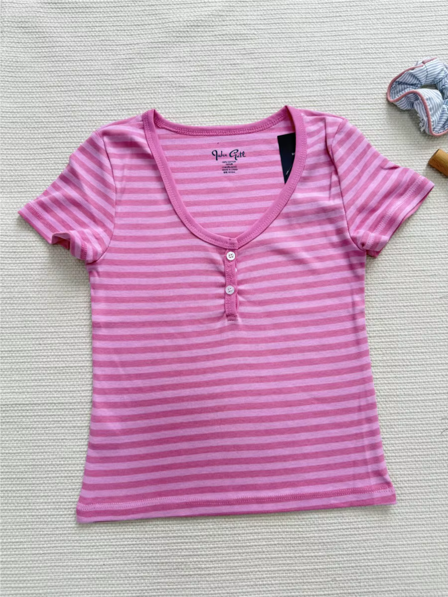 T-shirts à manches courtes col rond pour femmes
