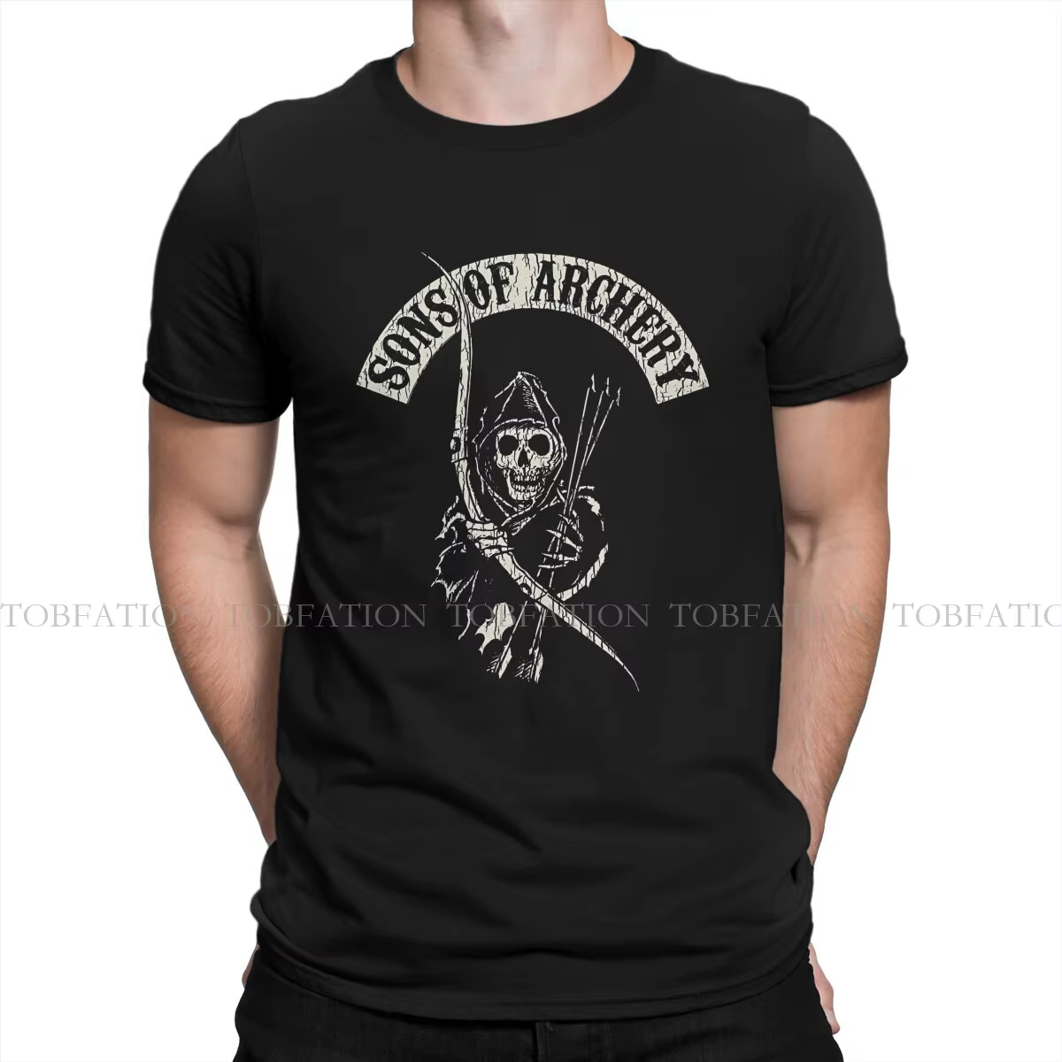 Tir à l'arc homme t-shirt fils de tir