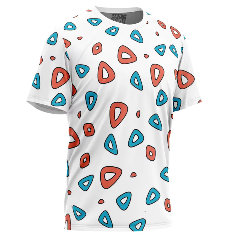 T-shirt à motif triangulaire de dessin animé mignon