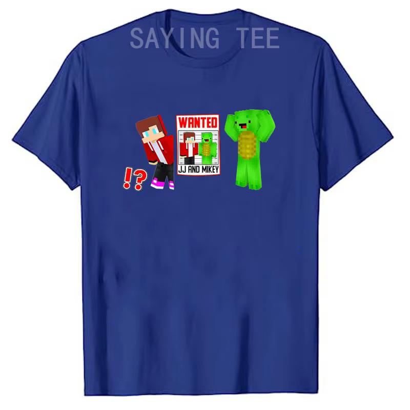 JJ et Mikey recherché jal T-Shirt Premium Humor drôle Gamer graphique tenue garçons mode disant