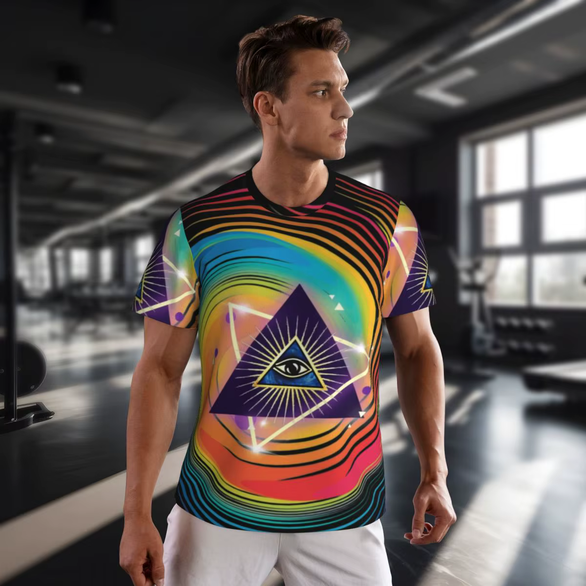 Triangle oeil t-shirt tout voir