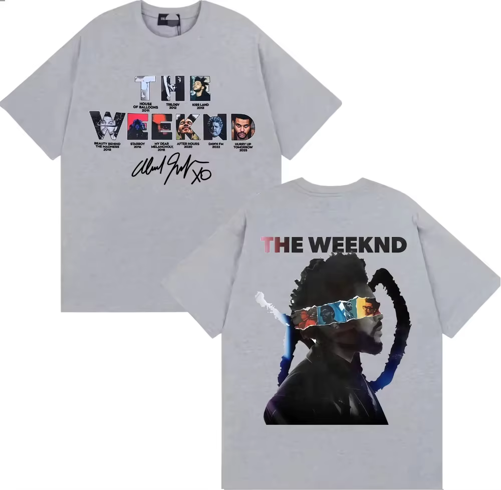 T-shirts The Weeknd After Hours Til Dawn European Tour 2026 pour hommes et femmes
