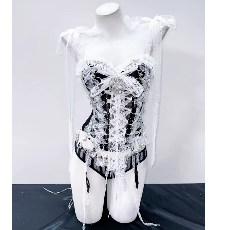 Crop Top Vintage Gothic Skull Top pour filles