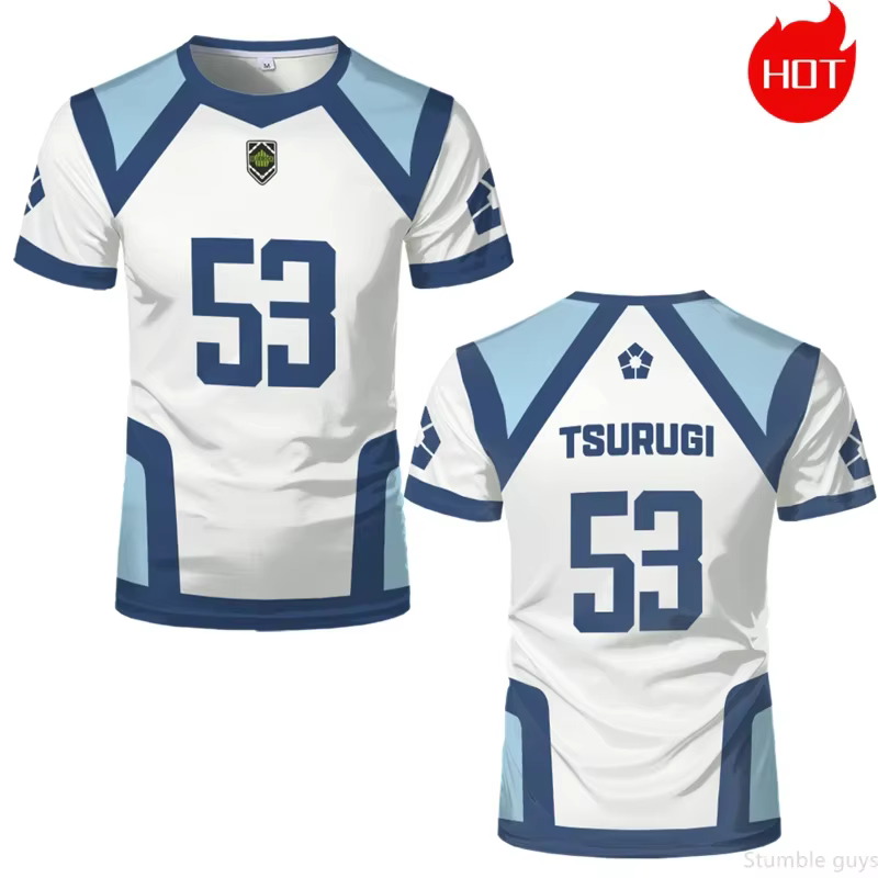T-shirt bleu pour vestiaire