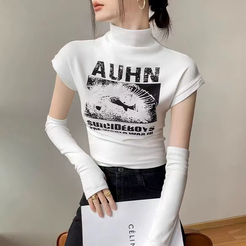 T-shirt à manches détachables pour femmes