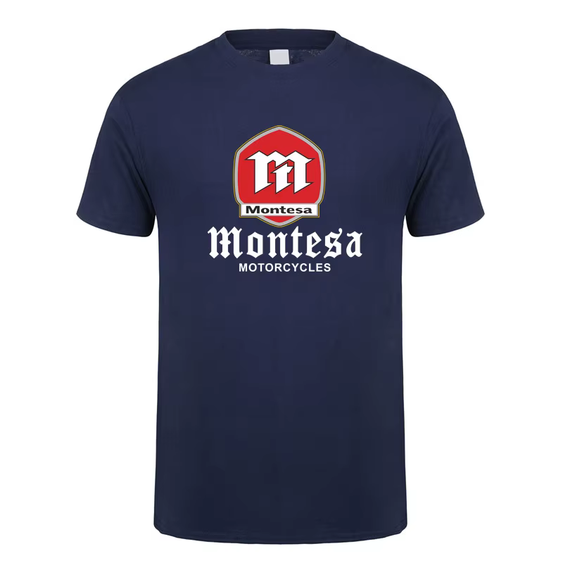 Montesa moto t-shirt été hommes drôle coton à manches courtes