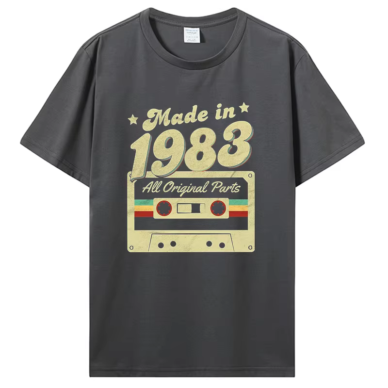 T-shirt graphique en coton pour hommes