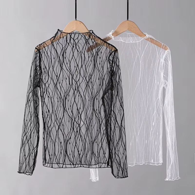 T-shirt en dentelle élégant pour femmes
