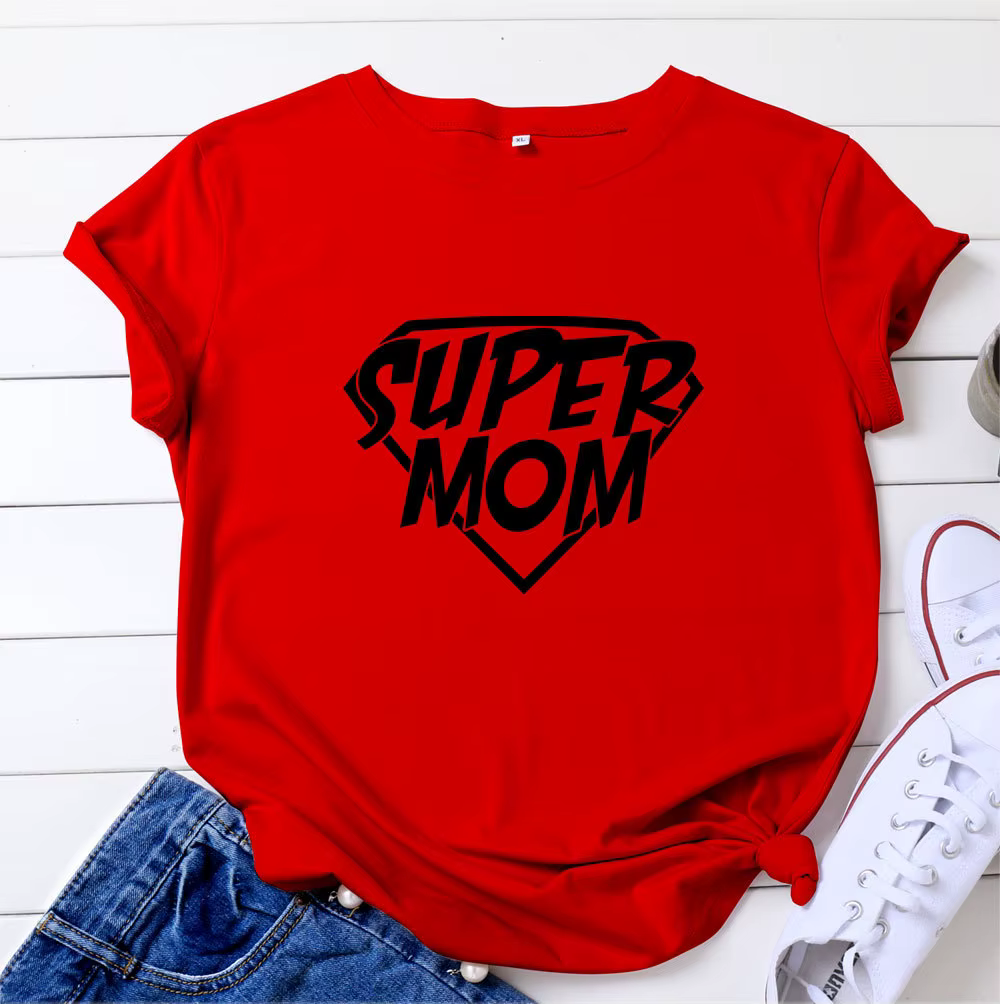 T-shirt manches courtes col rond femme