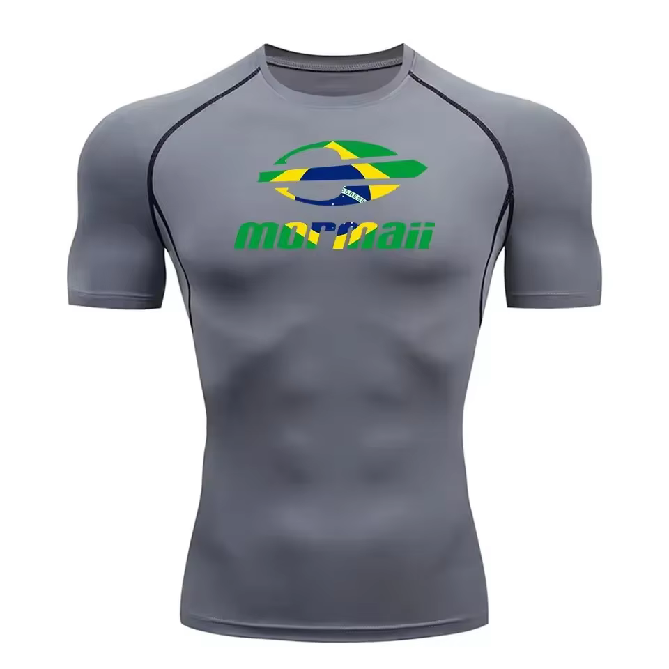 T-shirt Rash Guard pour Homme à Manches Courtes