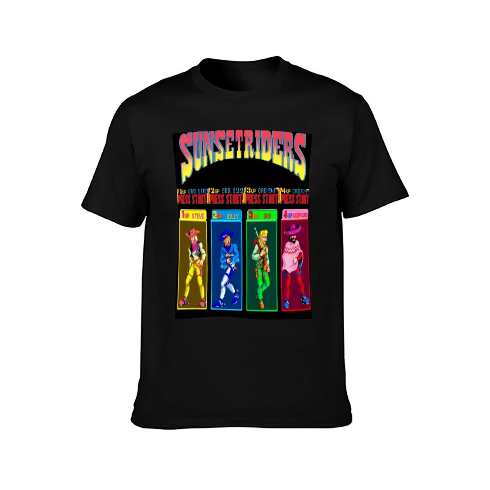 Sunset Riders personnage sélectionner T-Shirt vêtements anime t-shirts hippie