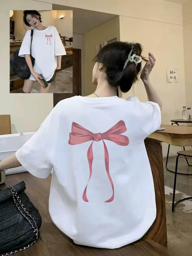 T-shirt à imprimé nœud