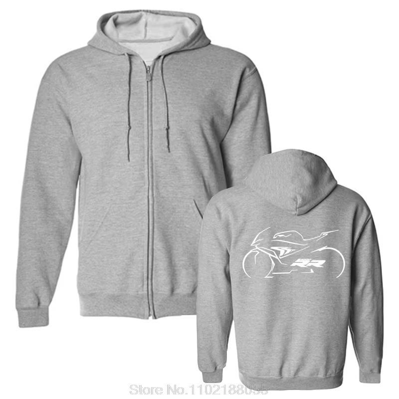 Sweat à capuche zippé graphique unisexe