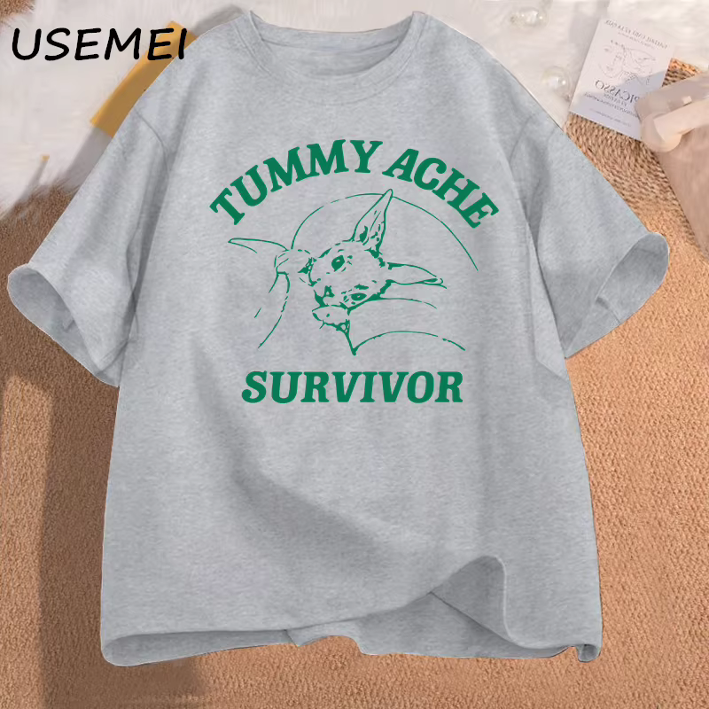Ventre douleur survivant t-shirt hommes femmes drôle