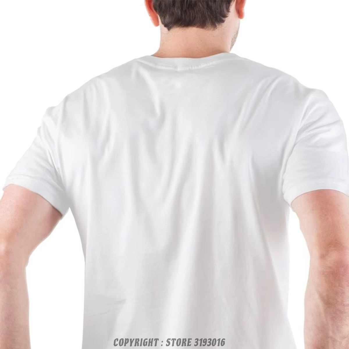 T-shirt vintage à col rond pour homme