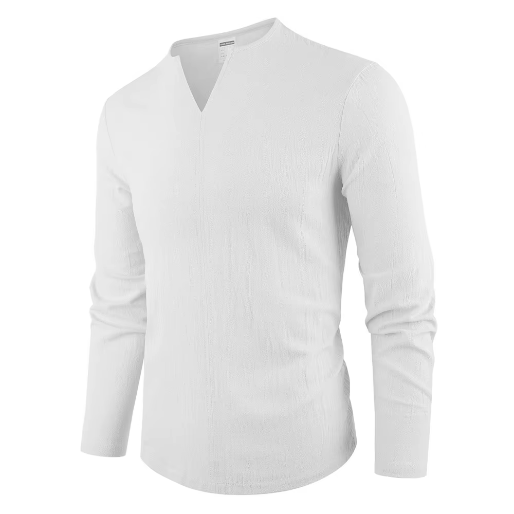 T-shirt en coton et lin pour homme